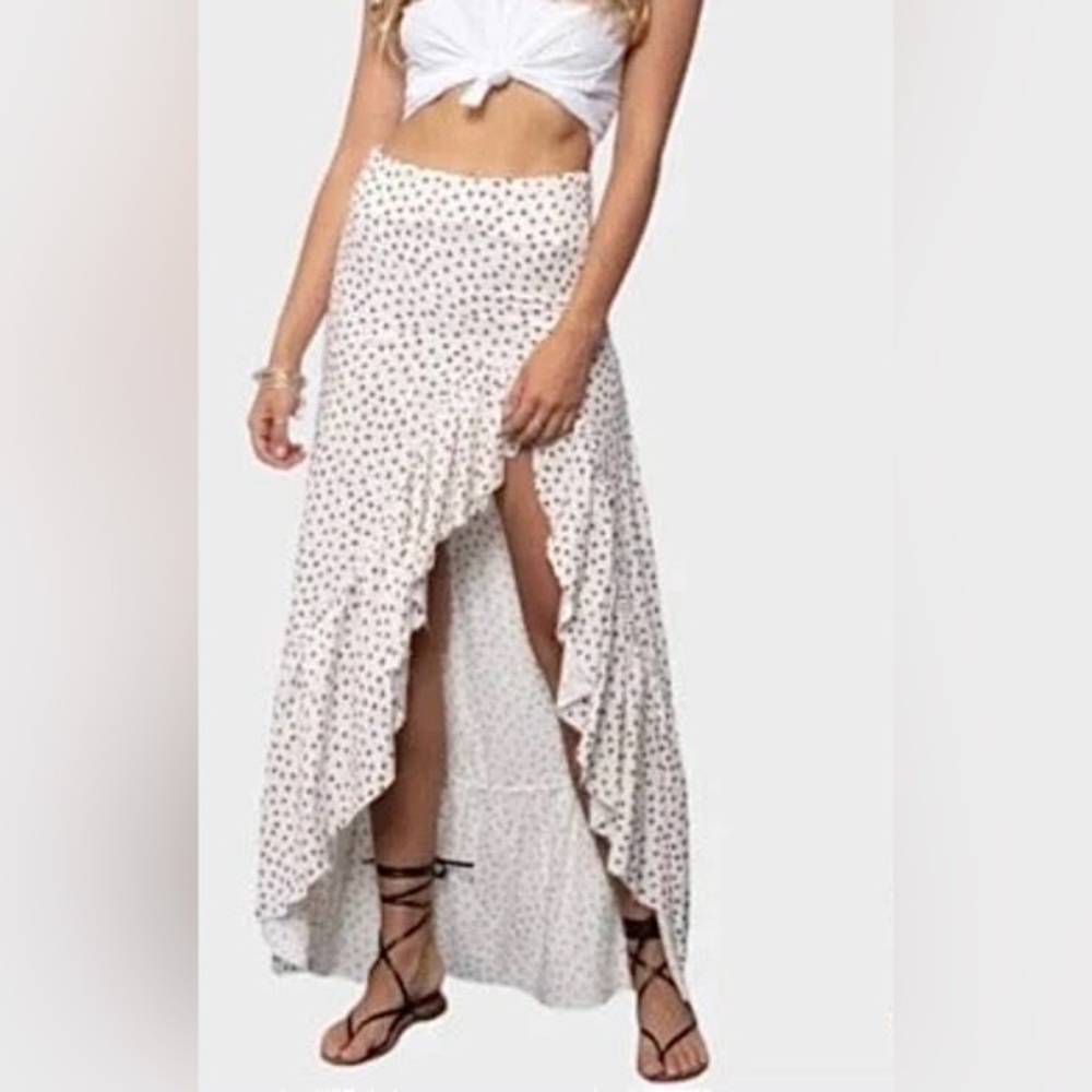 Stillwater THE HOLA SKIRT High-LOW SIDE RUFFLE Small